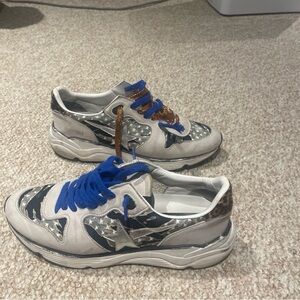Golden goose men’s camo running sole sneakers size 45 us 12